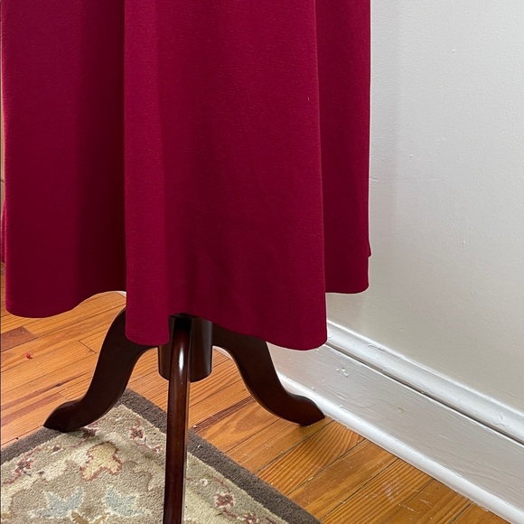 Dress the Population Catalina Red V-Neck Fit & Flare Dress M EUC Pockets - Picture 6 of 10